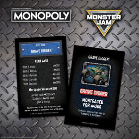 USAOPOLY Monopoly Monster Jam Mad-D Fire board with high-energy visuals