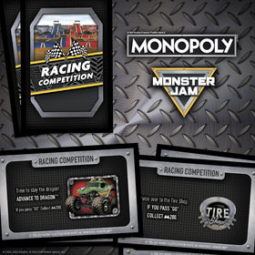 USAOPOLY Monster Jam trophy token close-up for collectors