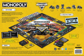 USAOPOLY Monster Jam packaging and contents ready for setup