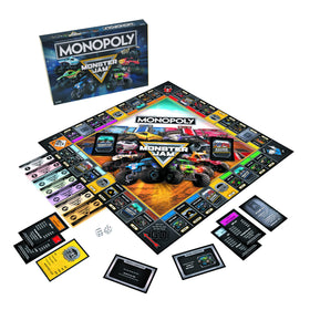 USAOPOLY Monopoly Monster Jam Son-Uva-Digger board with bold graphics