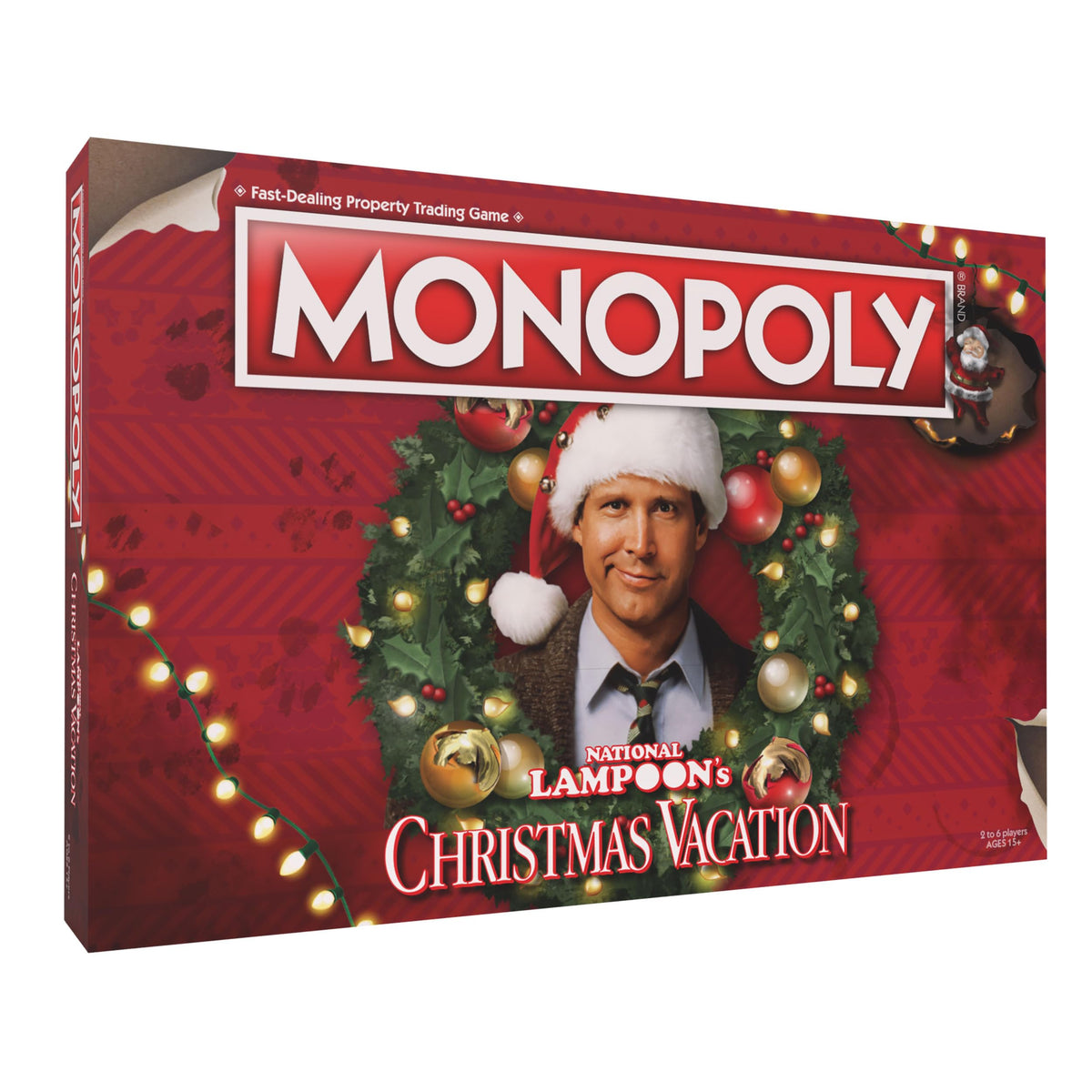 USAOPOLY Monopoly National Lampoon's Christmas Vacation board game for festive game nights.