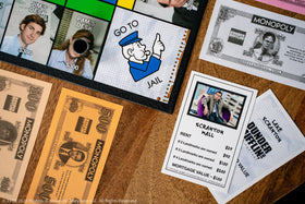 USAOPOLY Monopoly: The Office card set reimagines twists like World's Best Boss for laughs.