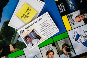 USAOPOLY Monopoly: The Office paper box token brings familiar office chaos to the board.