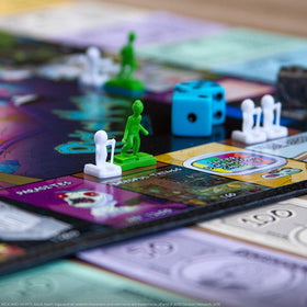 USAOPOLY Rick & Morty Monopoly gooble boxes replacing houses and hotels