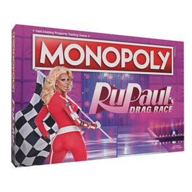 USAOPOLY Monopoly RuPaul's Drag Race board for strategic play.