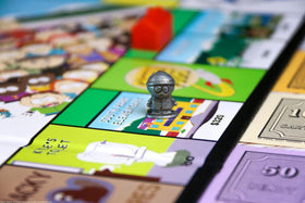 USAOPOLY Monopoly South Park board setup for quick play sessions