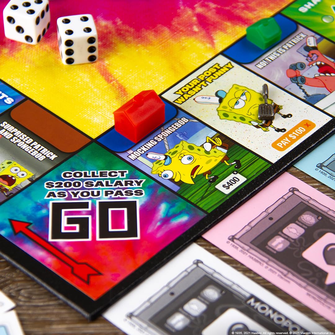 USAOPOLY SpongeBob memes tokens set adds quick, engaging setup