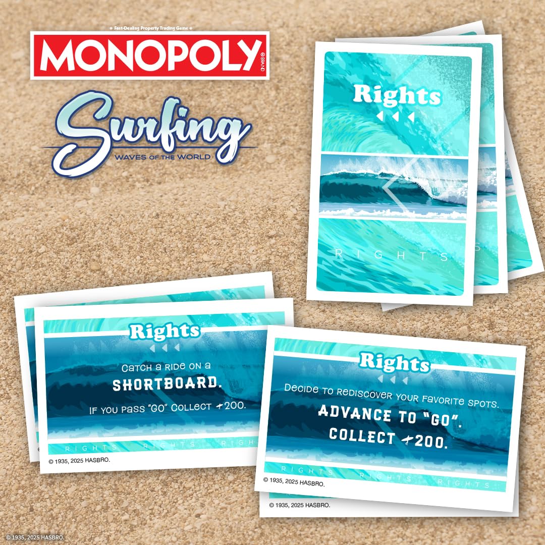 USAOPOLY Monopoly Surfing Waves dolphin token for playful sessions.