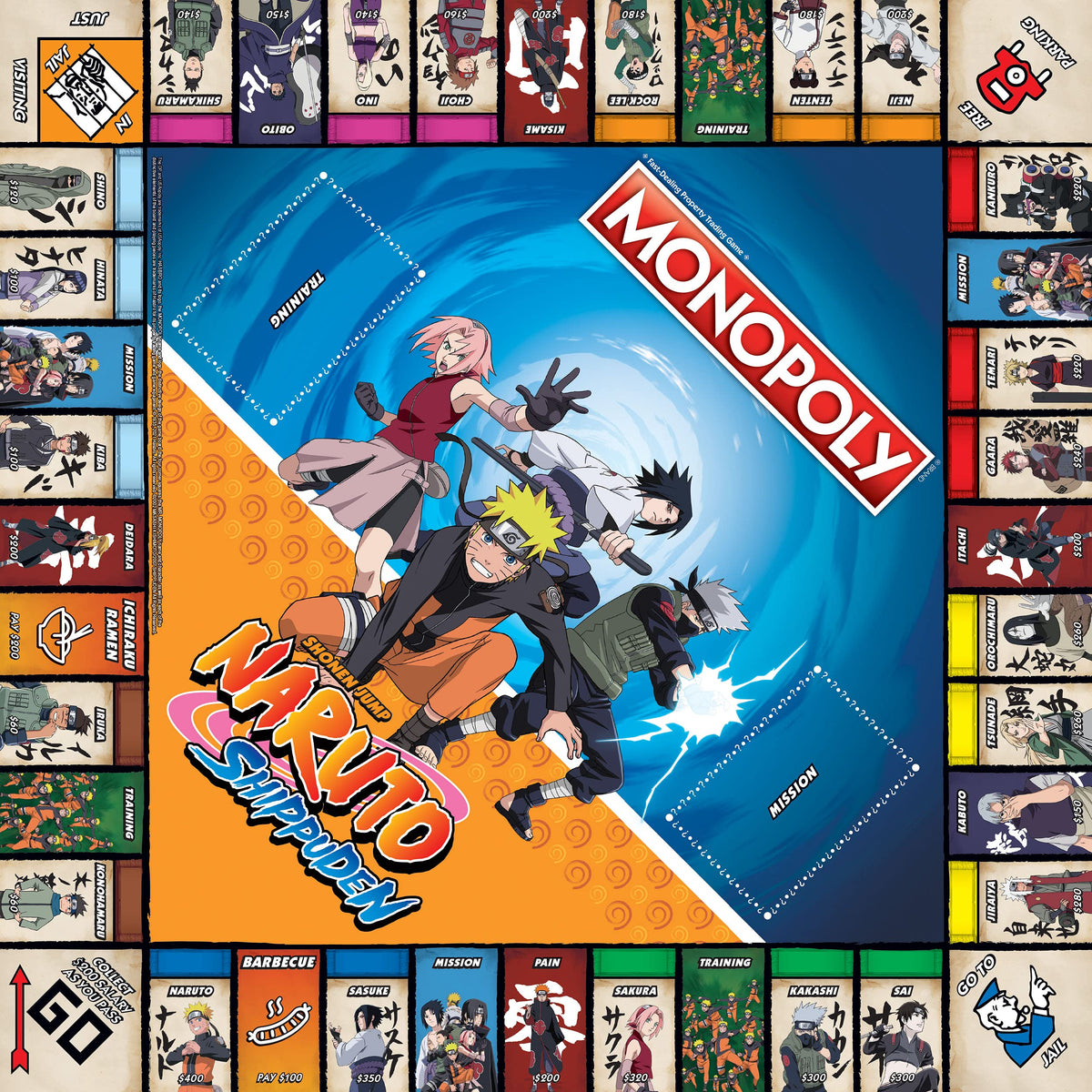USAOPOLY Naruto Akatsuki cloud token adds iconic flair to play