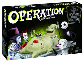 USAOPOLY Operation: Disney Nightmare cover showcases collectible artwork for family game nights