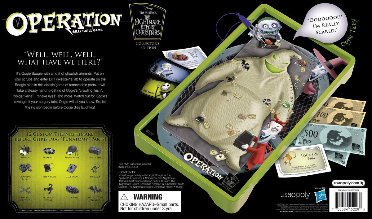 USAOPOLY Operation: Funatomy parts close-up highlights creative, kid-friendly play without medical claims