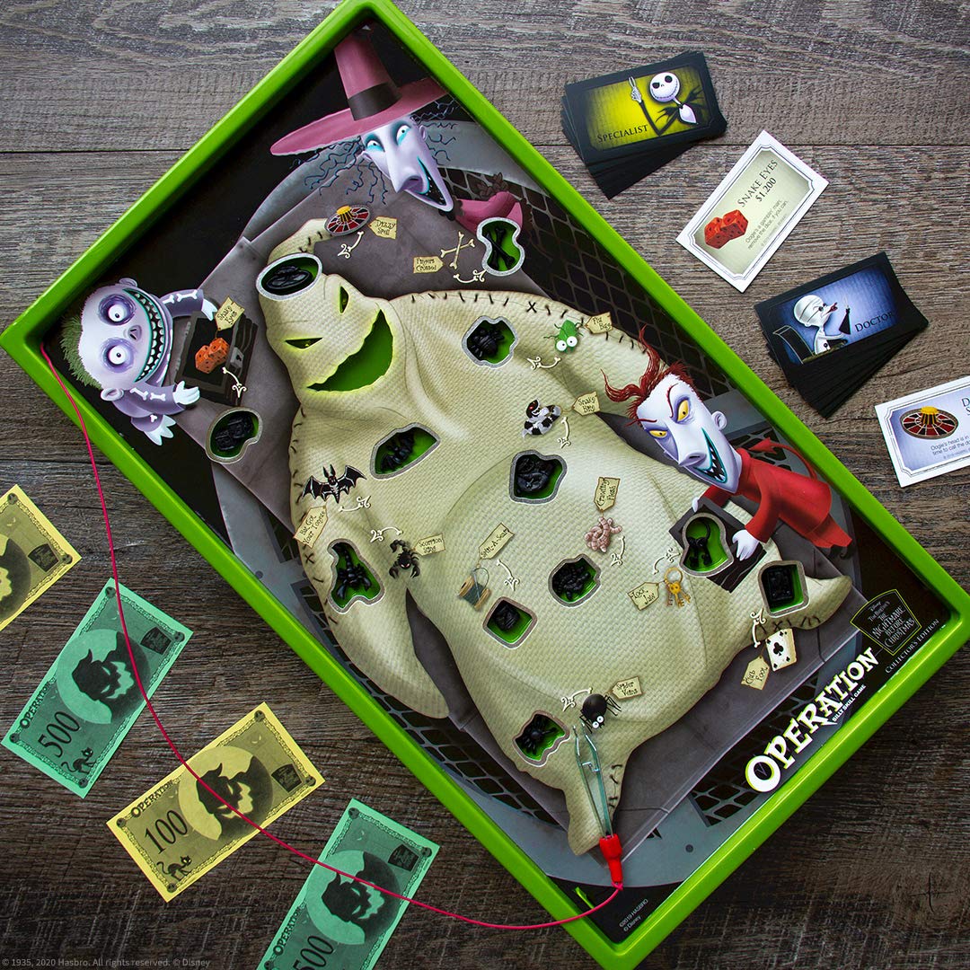 USAOPOLY Operation: Surgical tools image signals authentic-looking gameplay and easy set-up