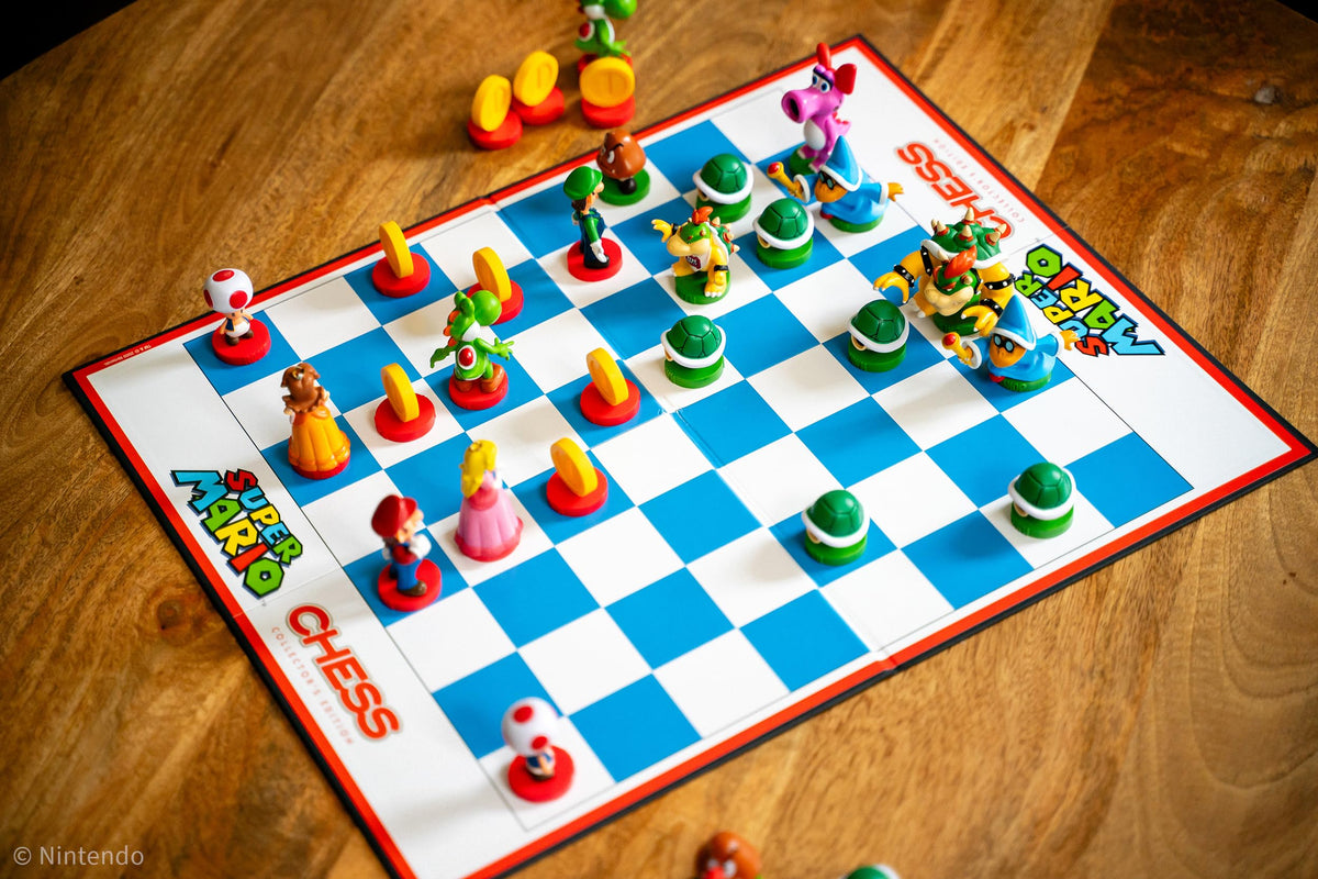 USAopoly Super Mario chess set epic battle board for engaging sessions