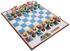 USAopoly Super Mario chess set Toad piece with cheerful look for quick games