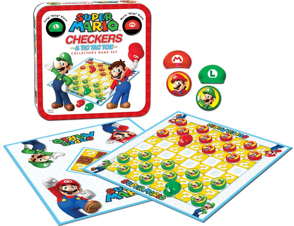 USAOPOLY Super Mario double-sided game board for two games