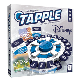 USAOPOLY TAPPLE Disney Edition box front for family game night.