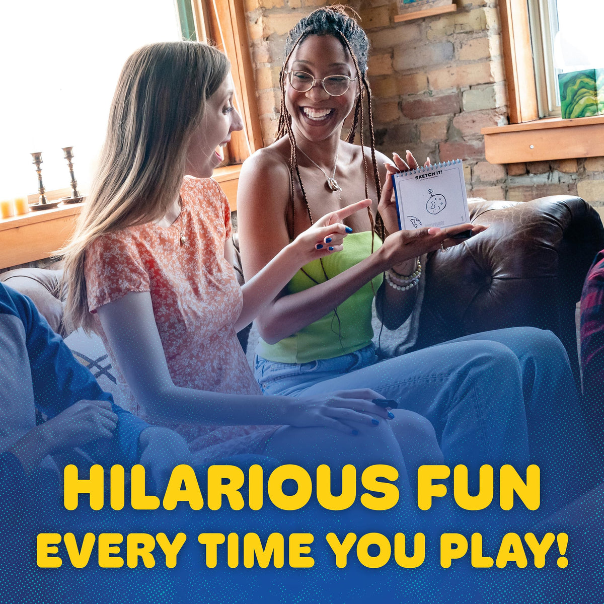 USAOPOLY Telestrations 8-Player prompts deck spread fuels endless laughter and miscommunication