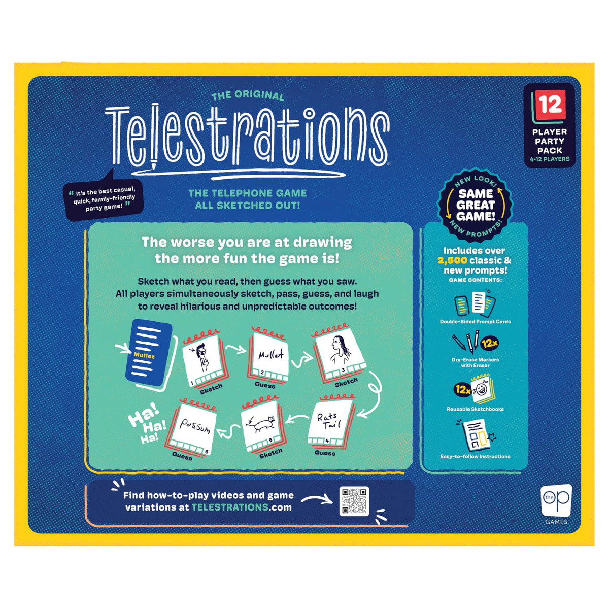 USAOPOLY Telestrations ideal for family parties and game nights