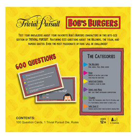 USAOPOLY Trivial Pursuit Bob's Burgers license seal enhances collectible value.