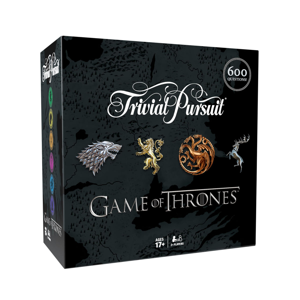 USAOPOLY Trivial Pursuit Game of Thrones quick-play card pack for engaging Westeros trivia