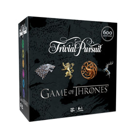 USAOPOLY Trivial Pursuit Game of Thrones quick-play card pack for engaging Westeros trivia