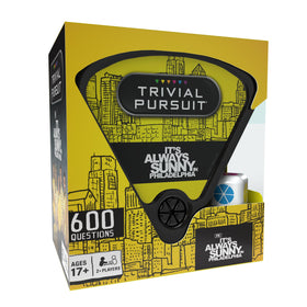 USAOPOLY Trivial Pursuit It's Always Sunny Quickplay Edition box for portable game night