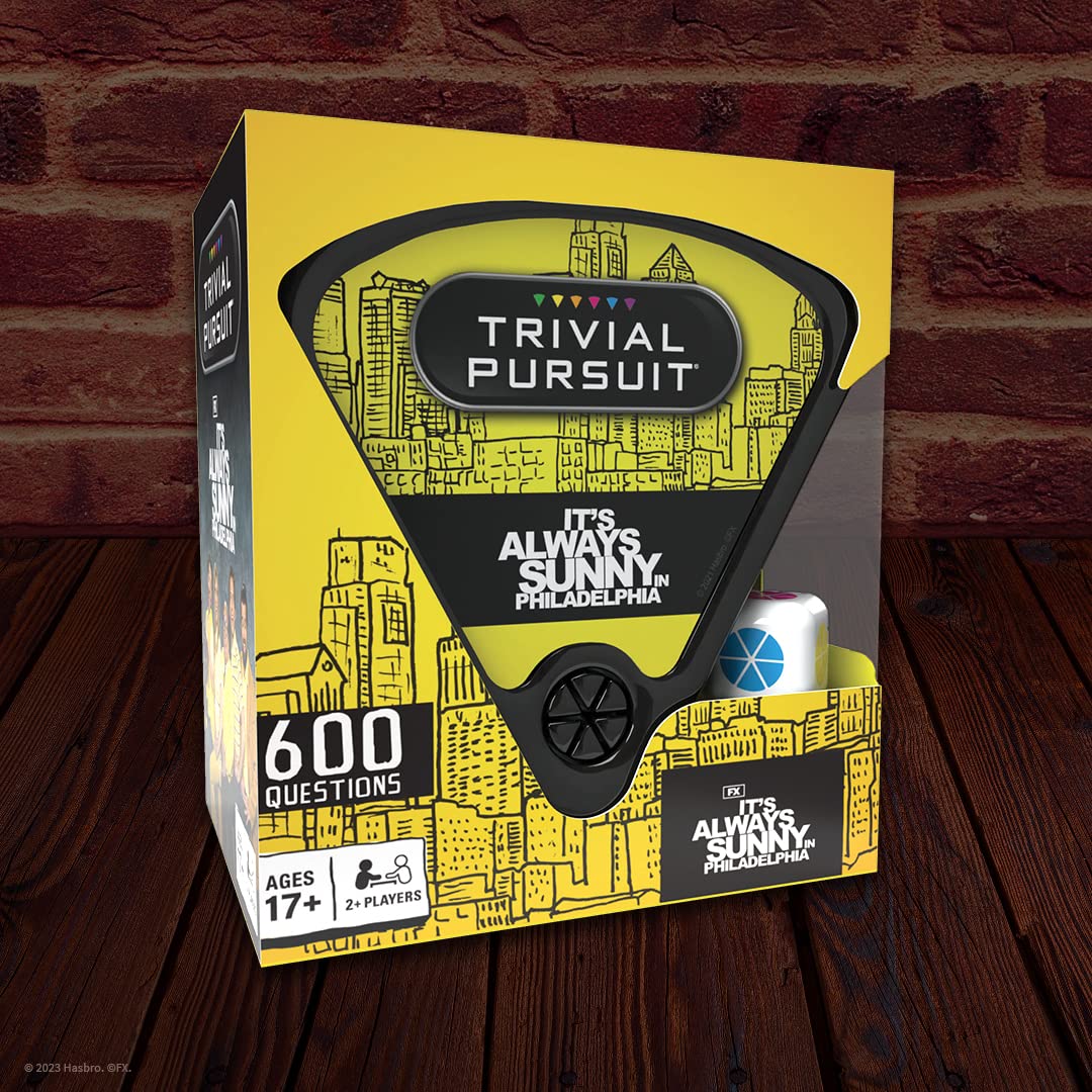 USAOPOLY Trivial Pursuit It's Always Sunny Quickplay question cards for party-ready challenges