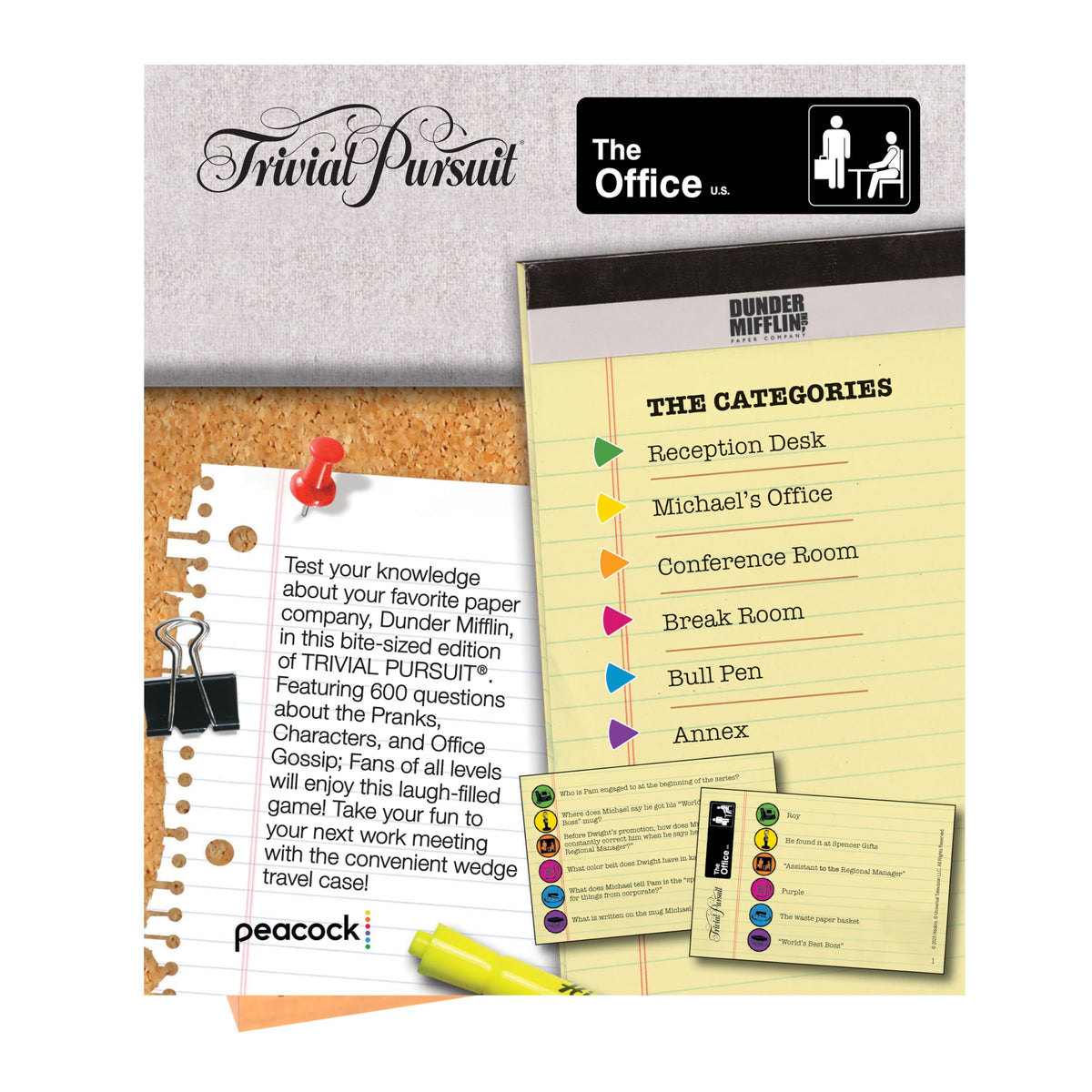 USAOPOLY Trivial Pursuit The Office Edition gameplay in action for friends and family.