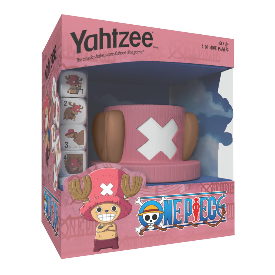 USAOPOLY Yahtzee One Piece Chopper hat dice cup for themed family game nights.