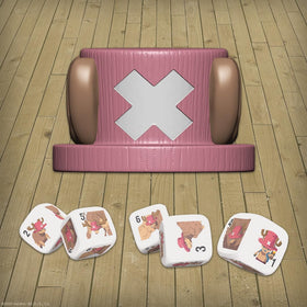 USAOPOLY Yahtzee One Piece Chopper transformation dice set for epic game night.