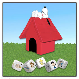 USAOPOLY Yahtzee Peanuts scorepad to track rounds during play