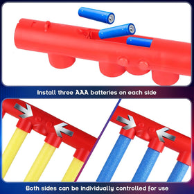 Usmfuie Reflex Sticks dual-play mode enables solo drills and friendly battles.