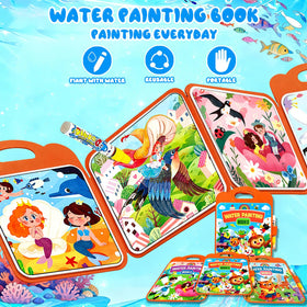 Usmfuie water coloring book Animal theme page for creative play