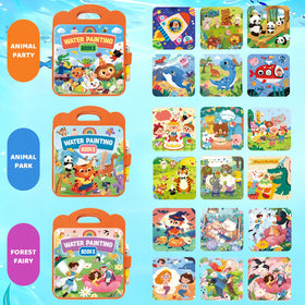 Usmfuie water coloring book durable pages withstand repeated use