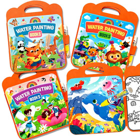 Usmfuie water coloring book Fairy Tale scene for mess-free art on the go