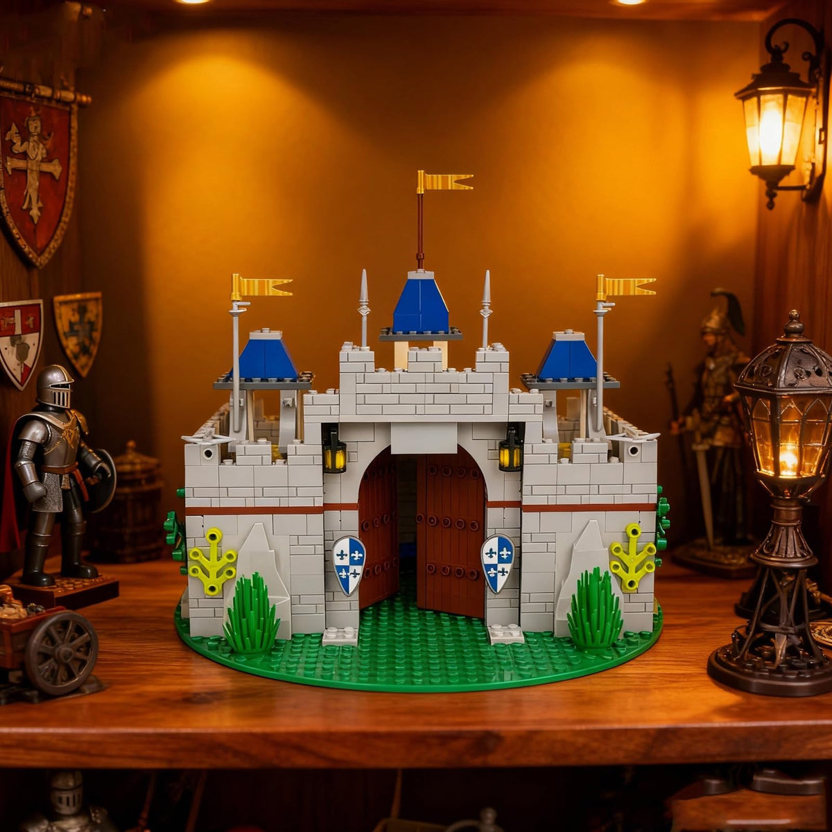 Usoway castle towers with dramatic architectural details