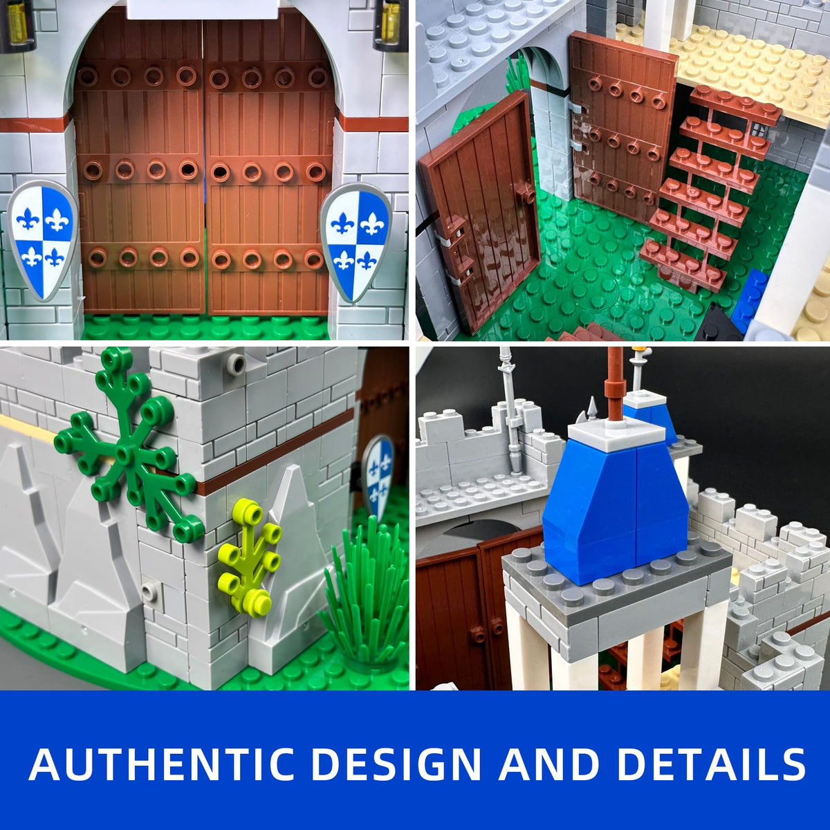 Usoway complete castle measures 10 x 10 x 8.35 inches after build