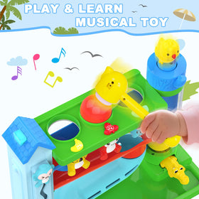 Ussybaby Hammer Toy Koala promotes grip and curiosity through interactive play.