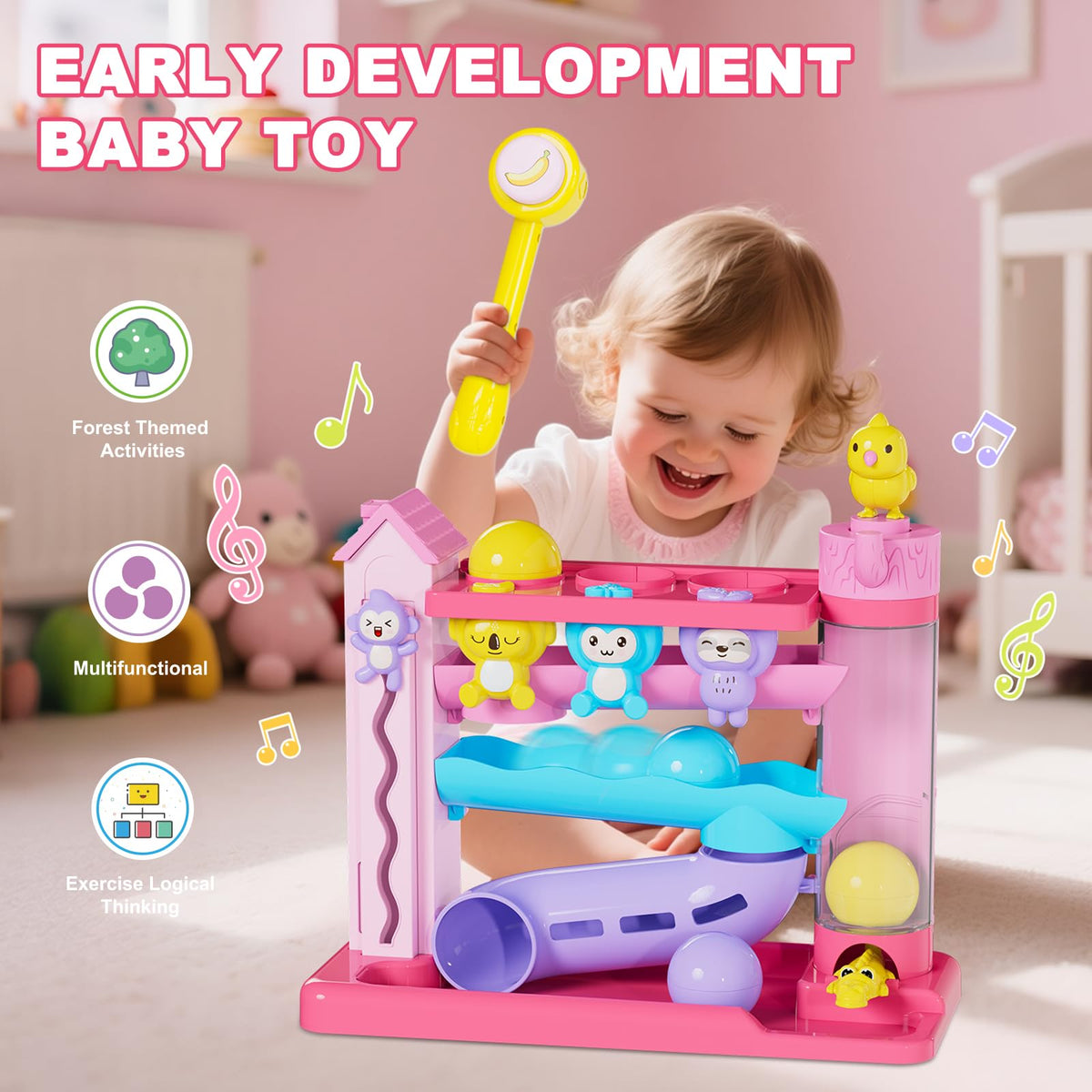 Ussybaby hammering mode encourages hand-eye coordination during play.