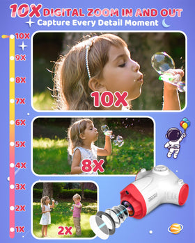 Usteetic Kids Camera with Projector built in speakers for instant playback