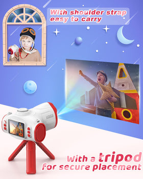 Usteetic Kids Camera with Projector gift ready packaging for holidays