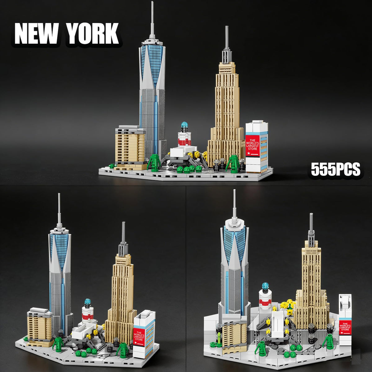 USVillGO skyline New York City, Empire State vibe on your desk.