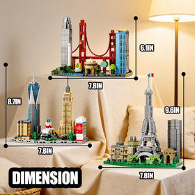 USVillGO skyline Paris night scene, adds dramatic atmosphere to living space.