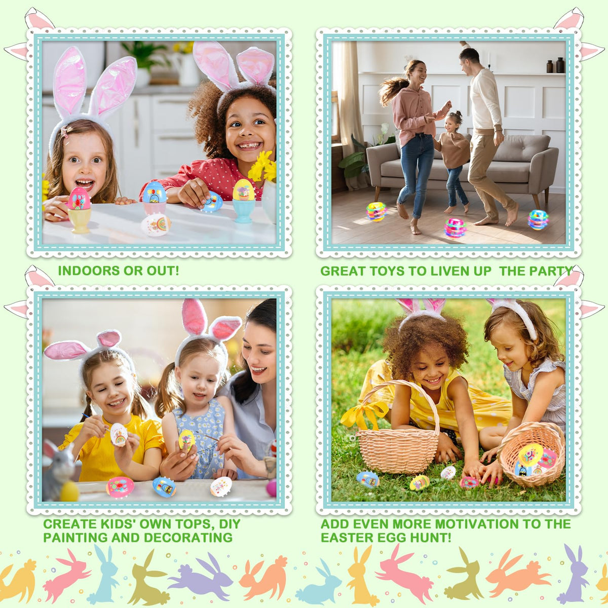 Utbttor Easter party favor enhances festive mood with colorful spins.