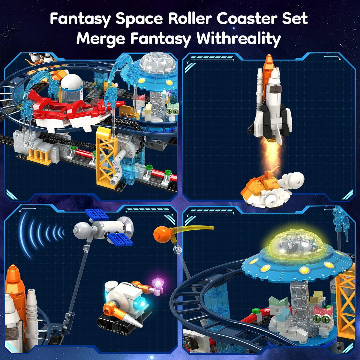 Utbttor satellites building blocks support space mission storytelling.