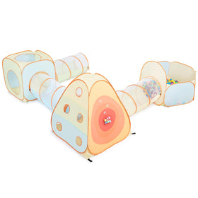 UTEX 3-in-1 pop up play tent with ball pit and tunnel for indoor fun