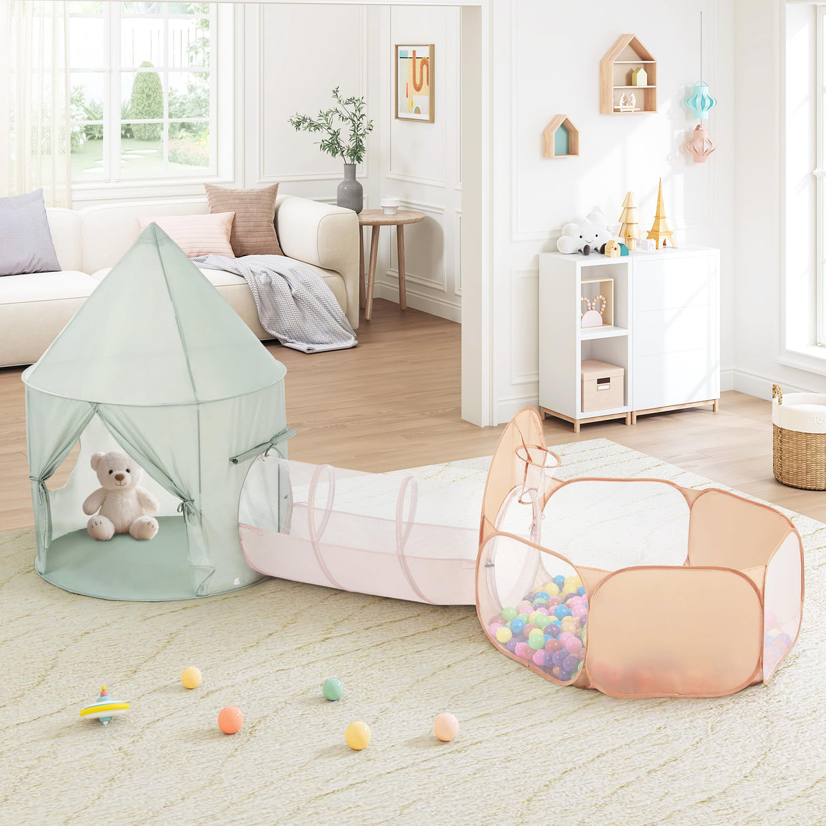 UTEX Kids Play Tent 3-in-1 for versatile indoor play in a cozy space