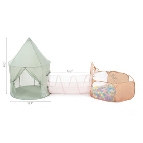 UTEX Minimalist sage design with orange-pink accents for kids