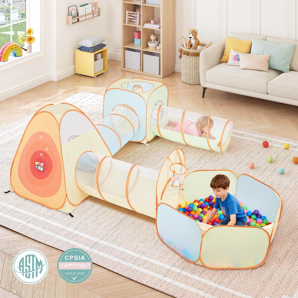 UTEX interior view showing spacious play area for kids