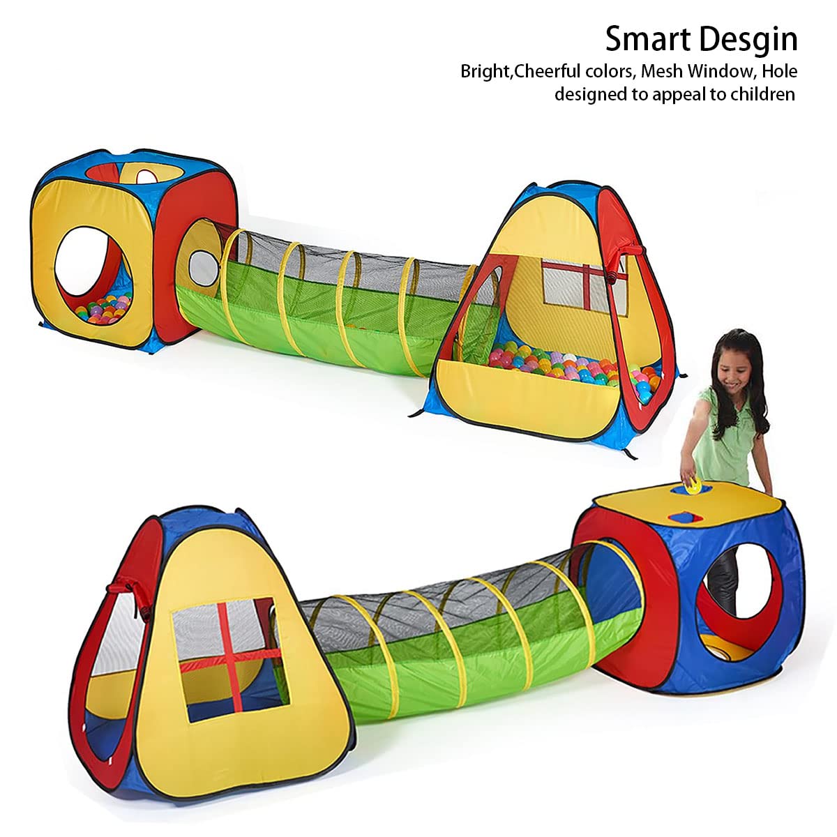 UTEX pop-up tunnel segment for seamless crawl-through adventures.